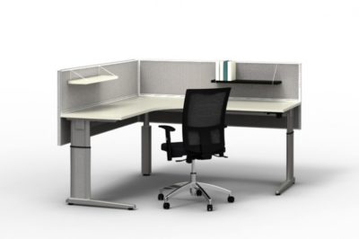 Ergoframe wind-up workstation