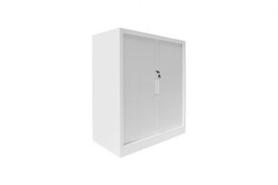 tambour door cabinet_white