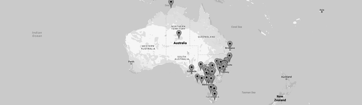 Map of Australian DDK retailer locations