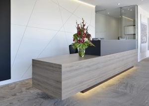 custome reception and axis line wall