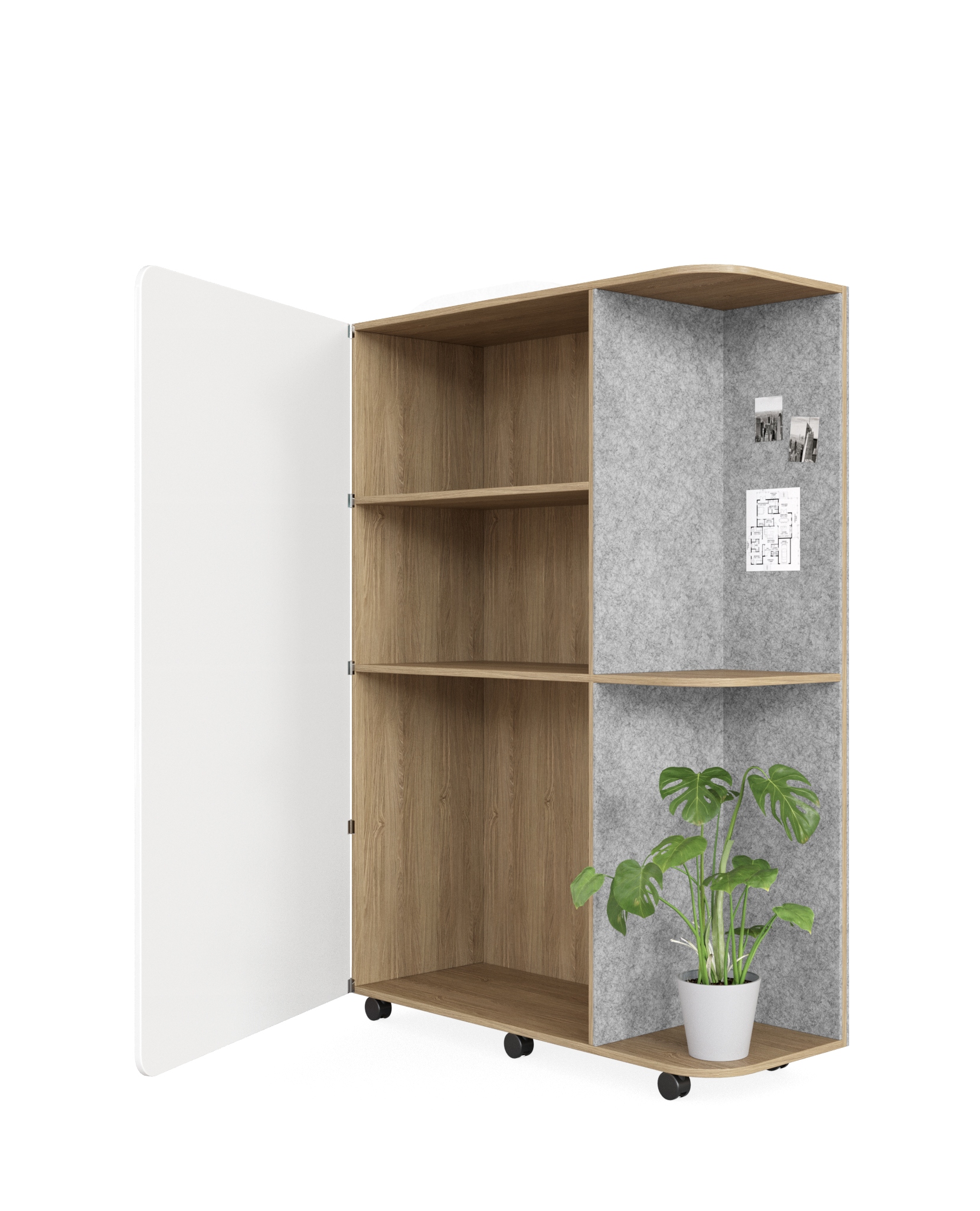 Multipurpose Storage White Sheen Door | DDK Commercial Office Furniture