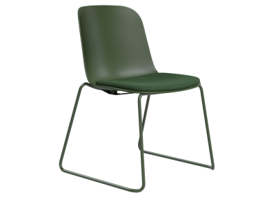 Juno Plastic Chair - Dark Green
