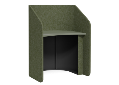 Sonik Hub Desk Curved / Moss