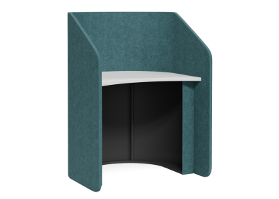 Sonik Hub Desk Curved / Pine