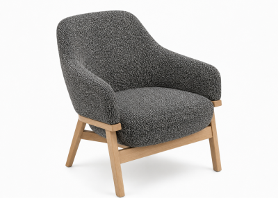 Joan Lounge Chair - Charcoal