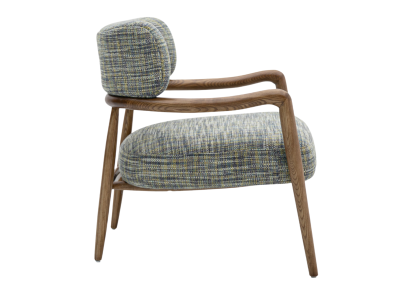 Amelie Wooden Frame Lounge Chair
